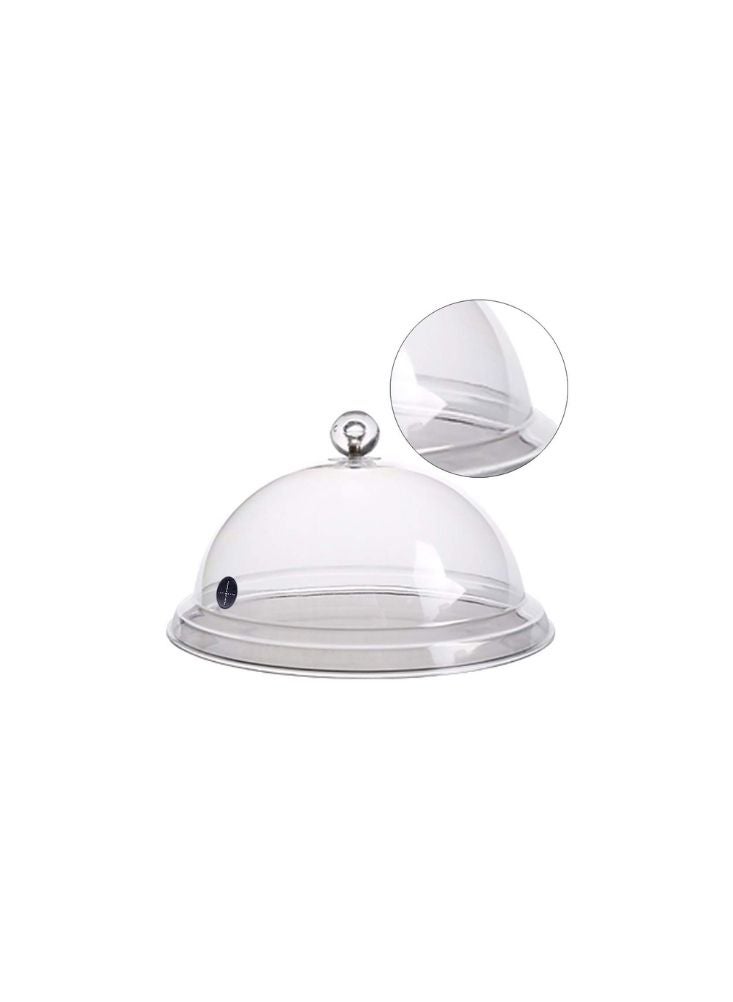 Premium Transparent Dome Cake Cover with Handle – Clear Acrylic Food Cover for Desserts and Pastries - Image 1