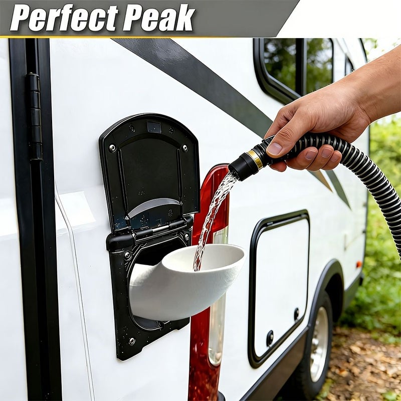 White Fresh Water Tank Filler Tool for Caravan Campervan Motorhome RV - Image 1
