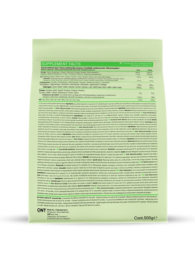 QNT VEGAN PROTEIN | 500g | Vanilla Macaroon Flavor, High Protein, Sugar-Free, Lactose-Free, Gluten-Free - Image 3