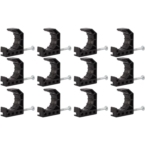 SharkBite 3/4 Inch Single Nail Half Clamp, J Hooks, Pack of 12, PEX Pipe, CTS, 23221 - Image 1
