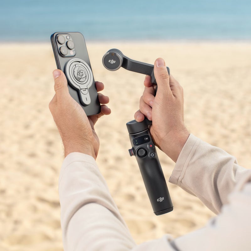 DJI OM Magnetic Quick-Release Back Plate, Osmo Mobile 8/Osmo Mobile 7P/Mobile 7/Mobile 6/Mobile SE Handheld Gimbal Accessory