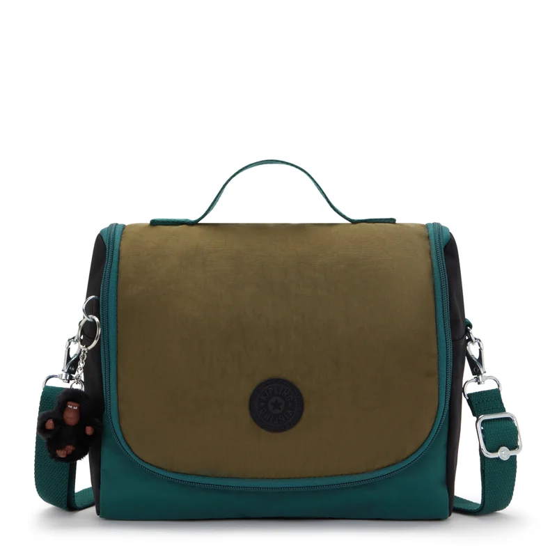 كيبلينغ Kipling  New Kichirou Black Khaki Bl Large LunchBag with Trolley Sleeve 15289-5FY
