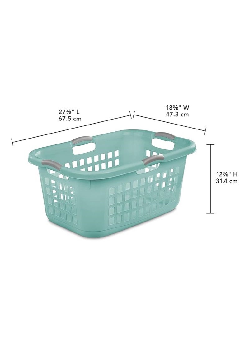 Sterilite - Ultra Laundry Basket Aqua Chrome 71 Liter - Image 1