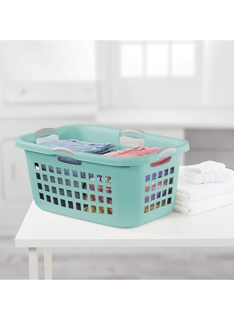 Sterilite - Ultra Laundry Basket Aqua Chrome 71 Liter - Image 1