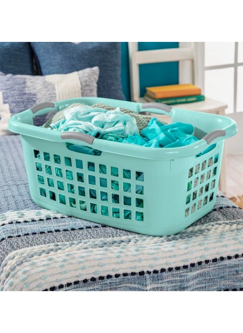 Sterilite - Ultra Laundry Basket Aqua Chrome 71 Liter - Image 1