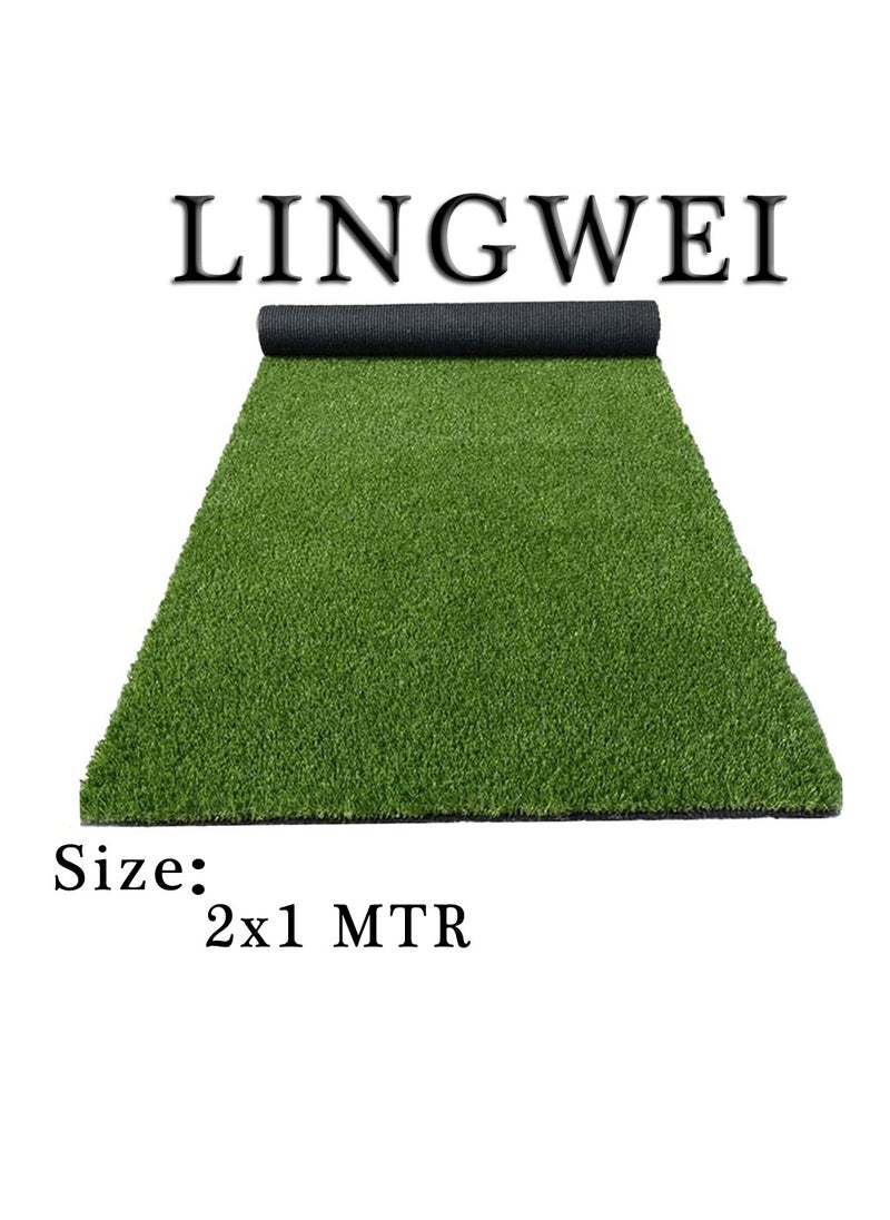 LINGWEI Artificial Grass Carpet Fake Grass Turf Green 200x100cm  - Image 5