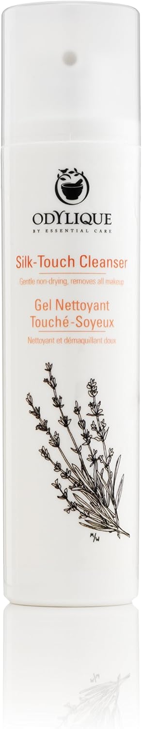 Odylique Silk Touch Cleanser Organic Cleanser for Mature Skin With Purifying Lavender Hydrating Plant Oils Facial Cleanser for Mature Dry Skin 95g