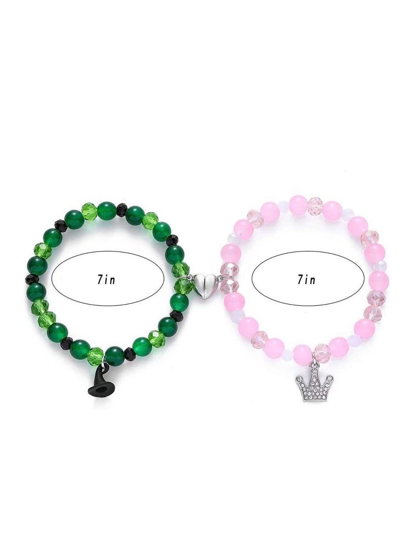 Elphaba Galinda inspired movie Friendship/Pair/Birthday Gift Friendship bracelet/Crystal bracelet