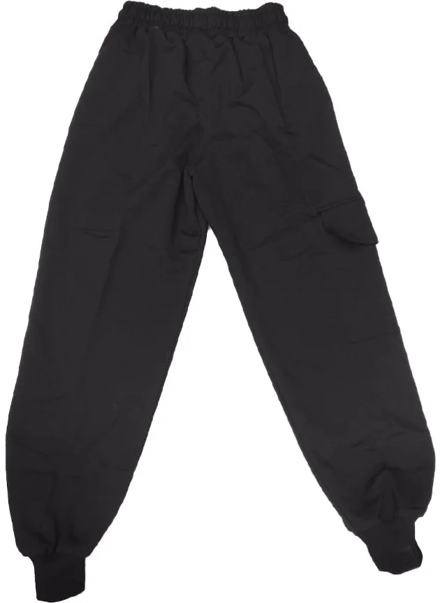 Lifeformoda Kids Cargo Pocket Elastic Solid Color Back to School Sweatpants