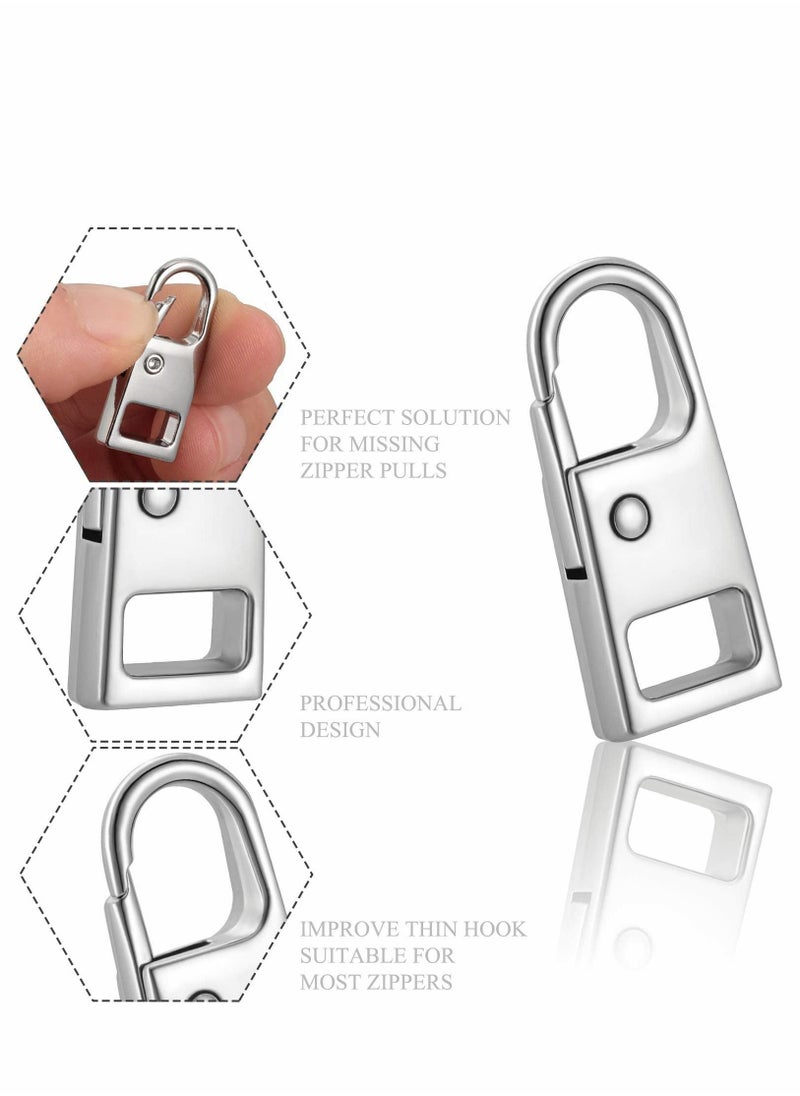 Y&D 8 Pieces Removable Pull Tab Zipper Puller Accessories Universal Head Buckle Pendant for Luggage Backpack Jacket Suitcase Coat  - Image 3