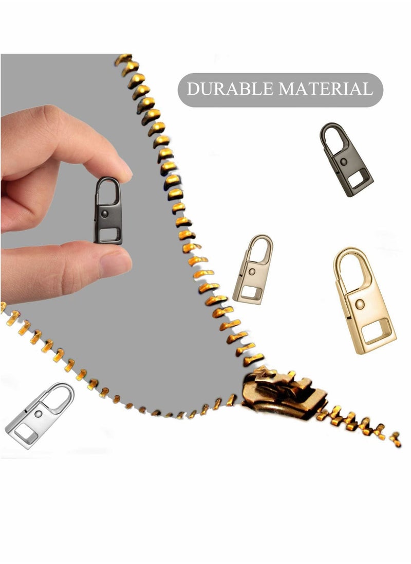 Y&D 8 Pieces Removable Pull Tab Zipper Puller Accessories Universal Head Buckle Pendant for Luggage Backpack Jacket Suitcase Coat  - Image 2