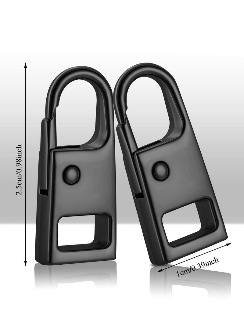8 Pieces Removable Pull Tab Zipper Puller Accessories Universal Head Buckle Pendant for Luggage Backpack Jacket Suitcase Coat