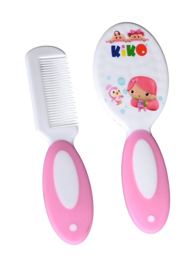 Kiko Brush And Comb - Pink - Image 1