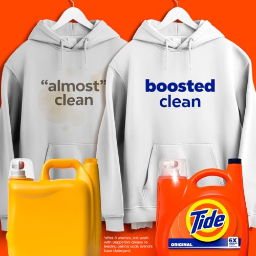 Tide Liquid Laundry Detergent, Original Scent, 125 fl oz, 100 Loads, Boosted Clean Even in Cold Water with Concentrated Washing Soap - Image 2