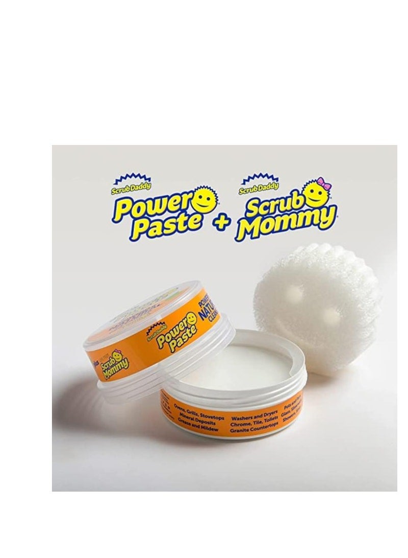 Scrub Daddy حزمة معجون الطاقة - مقشر تنظيف وتلميع طبيعي قوي قائم على الطين - معجون تنظيف غير سام للشحوم والرواسب الجيرية والمزيد، مع مقشر معجون قوي، آمن على البيئة، مجموعة مكونة من قطعة واحدة. - Image 2