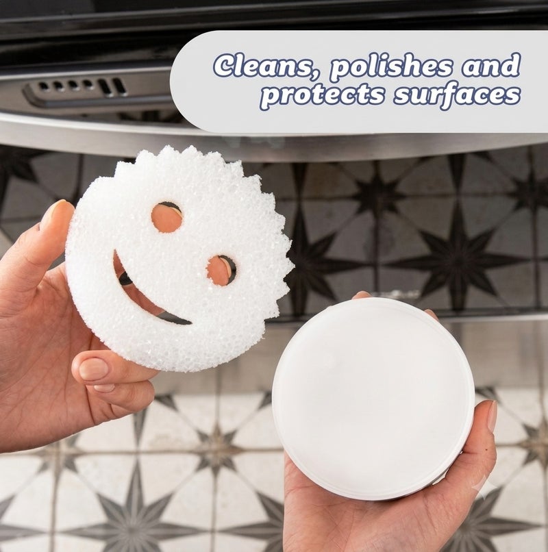 Scrub Daddy Power Paste Natural Multi Surface Cleaner with Scrub Mommy Sponge, Powerful Cleaning Paste for Kitchen, Bathroom, Stainless Steel, Glass, Ceramic, Sink & Household Deep Cleaning - Image 3