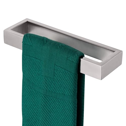 KOKOSIRI Towel Ring Brushed Nickel Hand Towel Hanger Holder 9-Inch Kitchen Rack Stainless Steel for Bathroom Hardware Wall Mount, 1 Pack B4008BR-L9 - Image 1