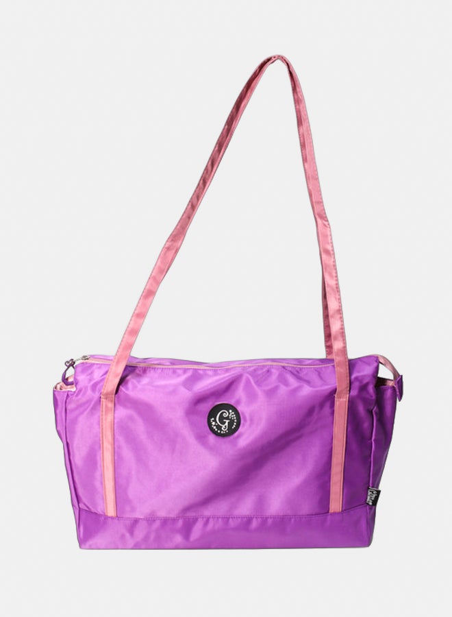 Glitter Women Bag with Cross Hand - Purple - Image 1