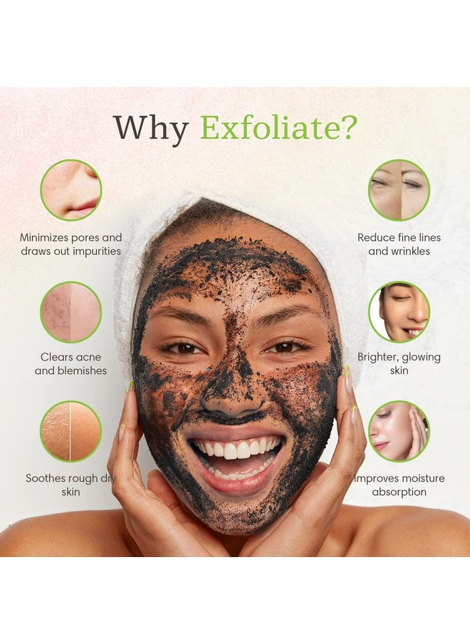 Levity & Co. - Coffee & Charcoal Face Scrub Natural Facial Cleanser For Women & Men Exfoliating Facial Wash Enriched With Arabica Coffee Activated Charcoal & White Willow Bark 4.5 Oz - Image 1