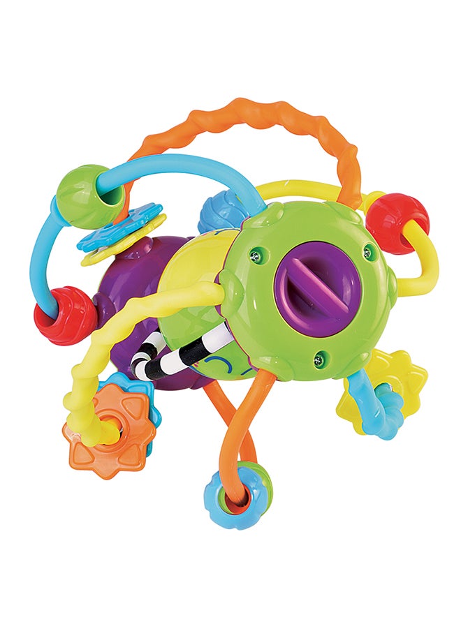 Happy Kids Little Learners Activity Sensory Ball - Spinning Funny Face, Easy-grasp, Encourages Crawling And Sensory Discovery, 6m+  - Image 2