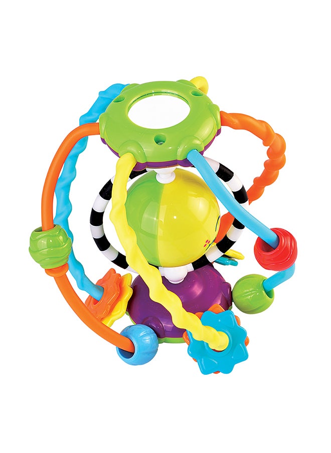 Happy Kids Little Learners Activity Sensory Ball - Spinning Funny Face, Easy-grasp, Encourages Crawling And Sensory Discovery, 6m+  - Image 4