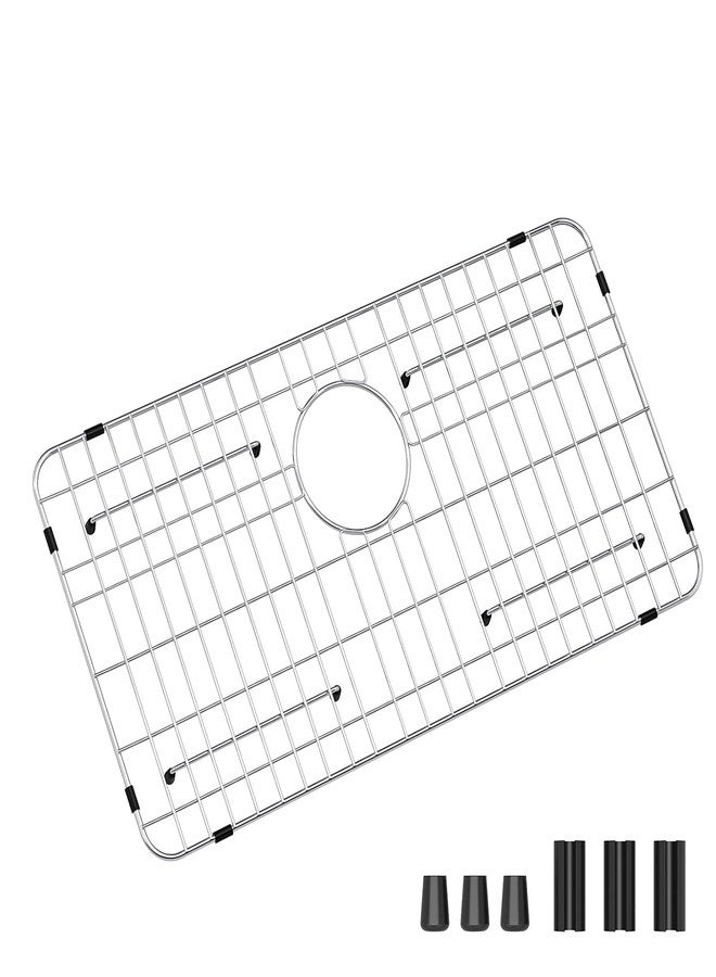 Fritoing Stainless Steel Sink Grid and Protectors for Bottom of Kitchen Sink, 26" x 14" with Rear Drain for Single Sink Bowl,sink protectors for kitchen sink stainless steel - Image 1