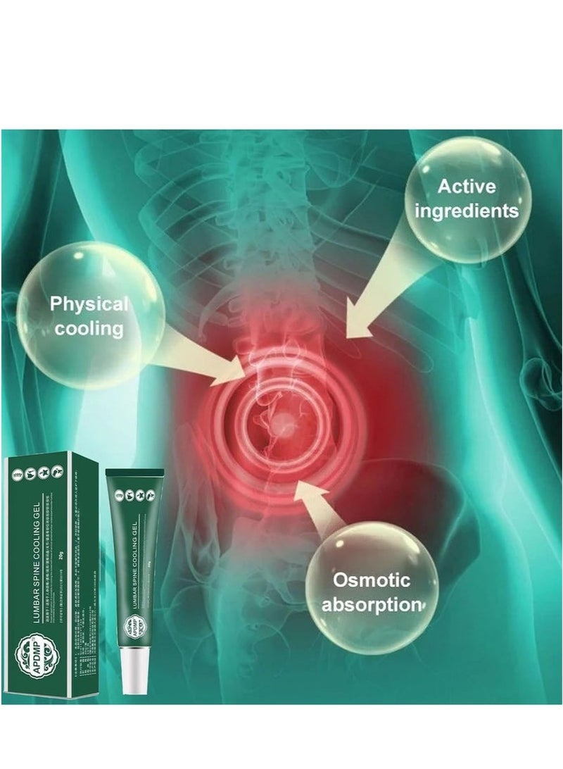 APGAR 3-Pack 20g Natural Herbal Lumbar Cold Gel | Fast-Cooling Relief for Cervical, Knee & Disc Pain | Joint Discomfort Soothing Formula - Image 3