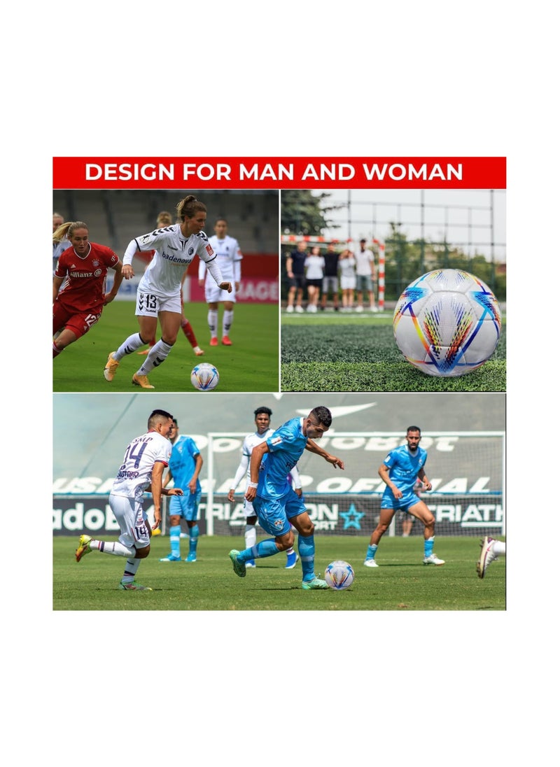 Generic Premium Football, Soccer Ball Pro, World Cup Football 2022, Size 5  - Image 4