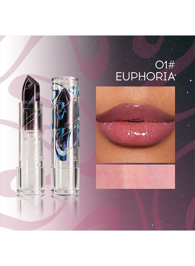 Cat Eye Changing Lipstick-Pink Lip Stain Long Lasting Creating Perfect Turning Red, Long Lasting Nourishing,Highly Pigmented For Daily Lip Makeup #01 - Image 2