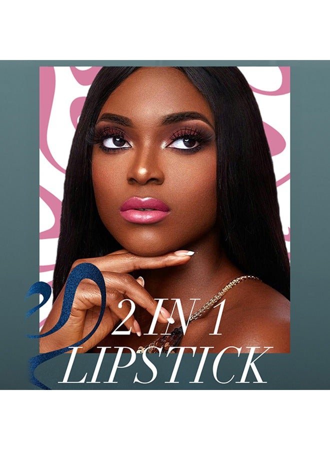 Cat Eye Changing Lipstick-Pink Lip Stain Long Lasting Creating Perfect Turning Red, Long Lasting Nourishing,Highly Pigmented For Daily Lip Makeup #01 - Image 5