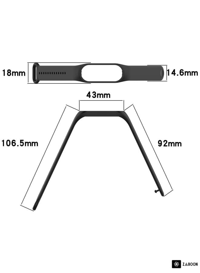 Zaboon Xiaomi Mi Band 7 / 7NFC / 6 / 6 NFC / 5 / 5 NFC / Amazfit Band 5 Official Silicone Watch Band - Image 4