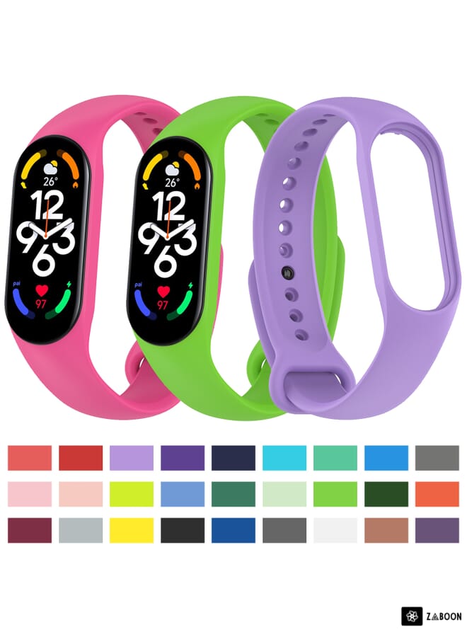 Zaboon Xiaomi Mi Band 7 / 7NFC / 6 / 6 NFC / 5 / 5 NFC / Amazfit Band 5 Official Silicone Watch Band - Image 5
