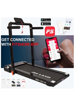 Sky Land 2-in-1 Treadmill & Walking Pad | Foldable Running Machine with 4HP Motor, FS App & 12 Programs, Compact Under-Desk Treadmill for Home & Office – EM-1287-H | جهاز السير المتحرك  - Image 2