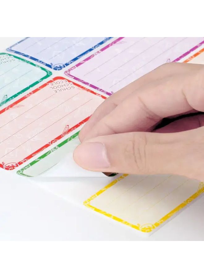 80 Self Adhesive Name Stickers Per 10 Sheets 8 Colors Handwritten Date Labels For School Supplies Book Spines Folders Water Bottles - Image 5