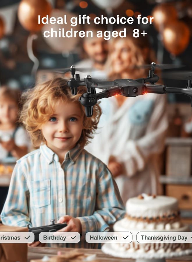 SYMA Drone with Camera 1080P HD FPV Cameras Remote Control Toys RC Quadcopter Helicopter Gifts for Boys Girls Adults Beginners with Altitude Hold, Headless Mode, One Key Start, 3D Flips 2 Batteries - Image 3