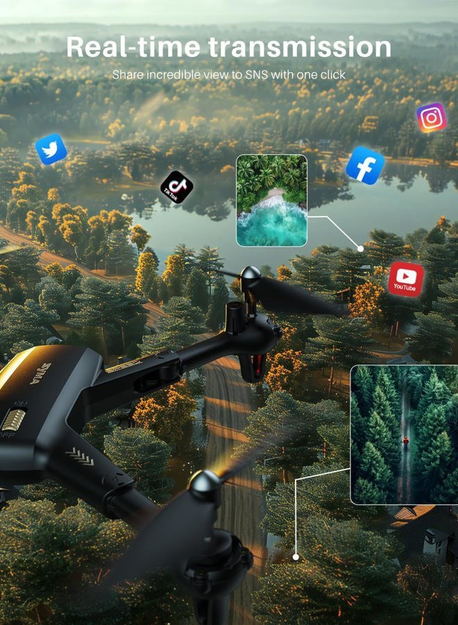 SYMA Drone with Camera 1080P HD FPV Cameras Remote Control Toys RC Quadcopter Helicopter Gifts for Boys Girls Adults Beginners with Altitude Hold, Headless Mode, One Key Start, 3D Flips 2 Batteries - Image 5