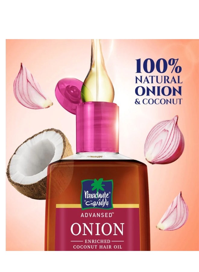 Parachute Advansed Onion Enriched Coconut Hair Oil (Hair Fall Control)200ml  - Image 3
