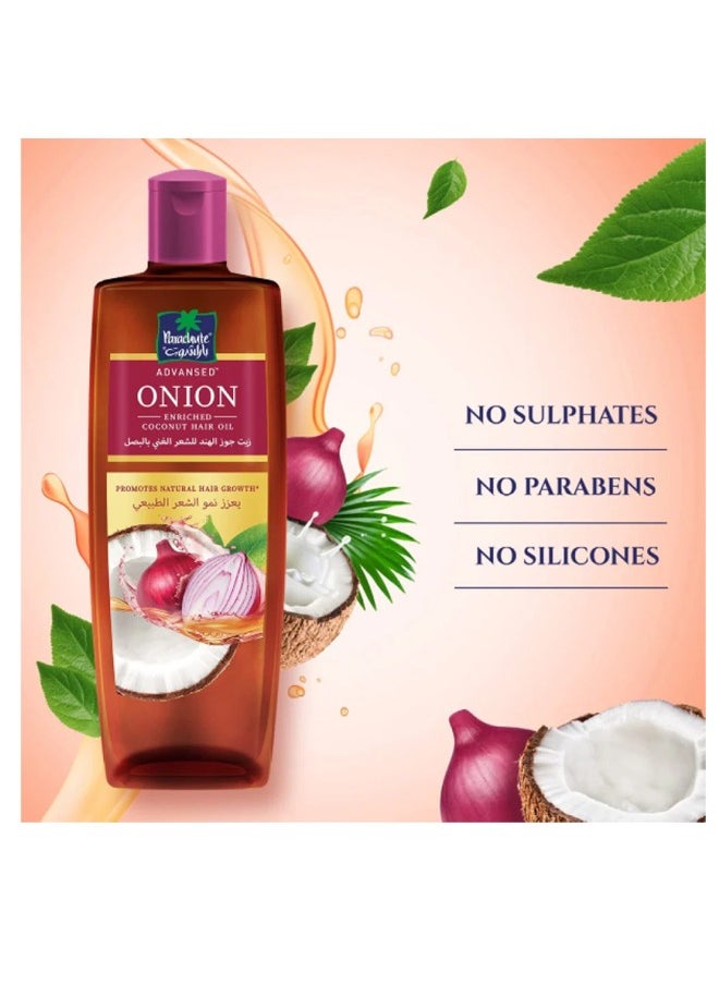 Parachute Advansed Onion Enriched Coconut Hair Oil (Hair Fall Control)200ml  - Image 4