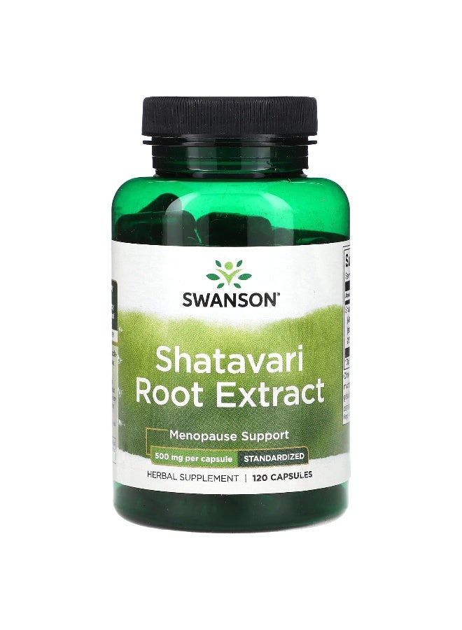 SWANSON سوانسون، مستخلص جذر شاتافاري، 500 ملغ، 120 كبسولة - Image 1