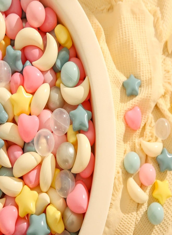 TRENDPLAY مجموعة كرات حوض النجوم من تريند بلاي، 100 قطعة: مزيج نابض بالحياة من الأشكال - أشكال نجوم متنوعة للأطفال، مثالية للحفلات ووقت اللعب، وردي + أزرق + أصفر - Image 2