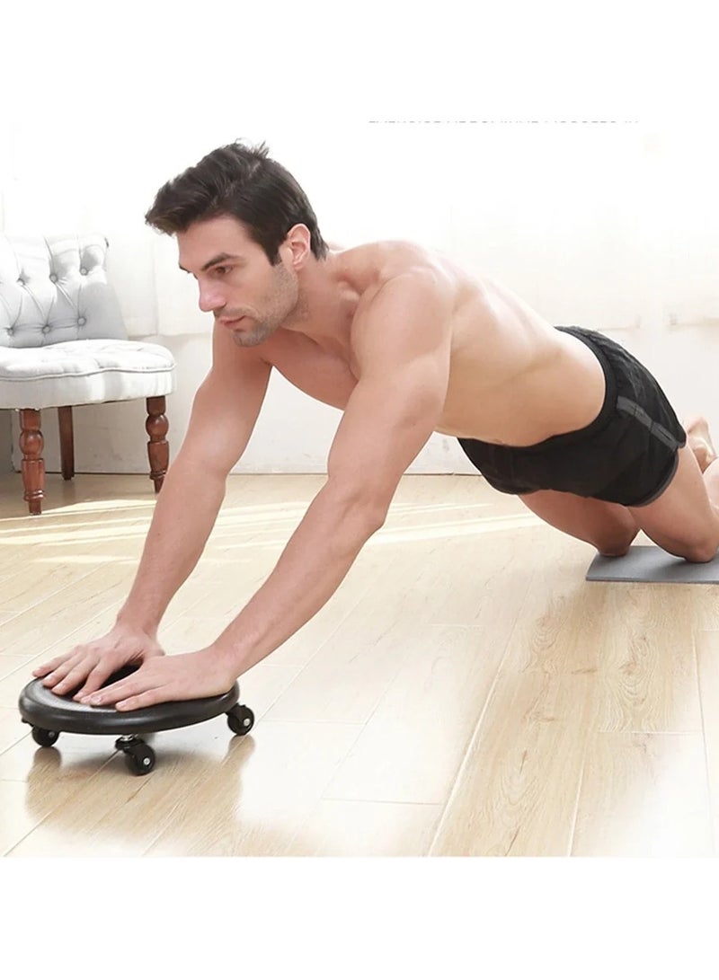 AROAQ Wheel Roller Fitness Sliding Disc Abdominal Muscle Exerciser Bodybuilding Mute Sliding Plate Abs Trainer Home Gym Equipment - Image 4
