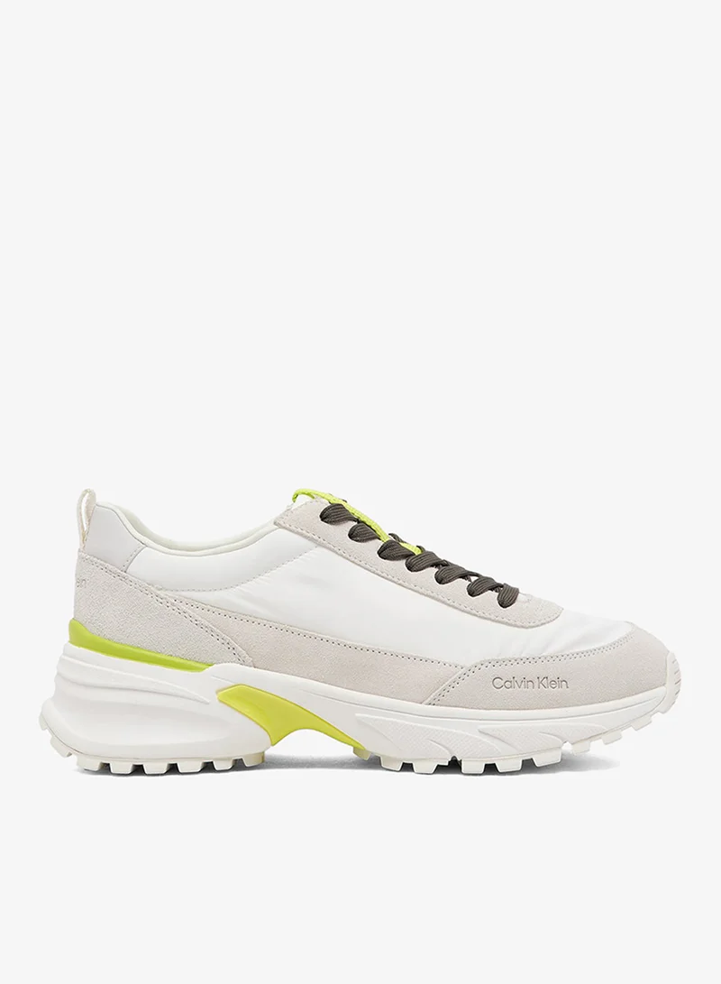 Calvin Klein Jeans Suede and Nylon Runner Trainers