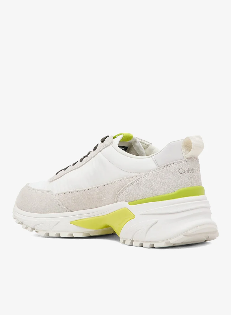 Calvin Klein Jeans Suede and Nylon Runner Trainers
