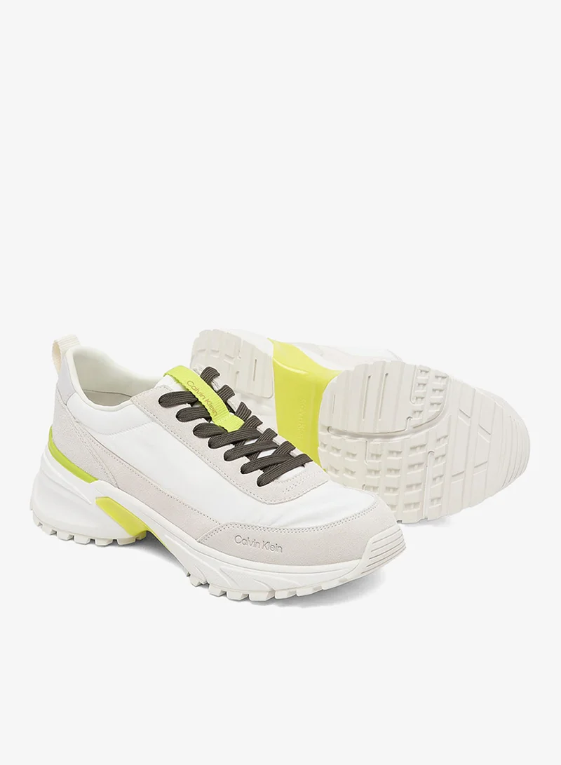 Calvin Klein Jeans Suede and Nylon Runner Trainers