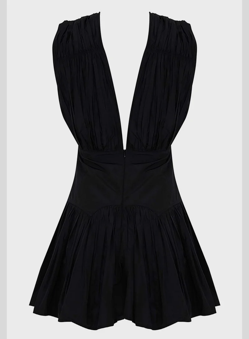 Nocturne Plunging Mini Dress