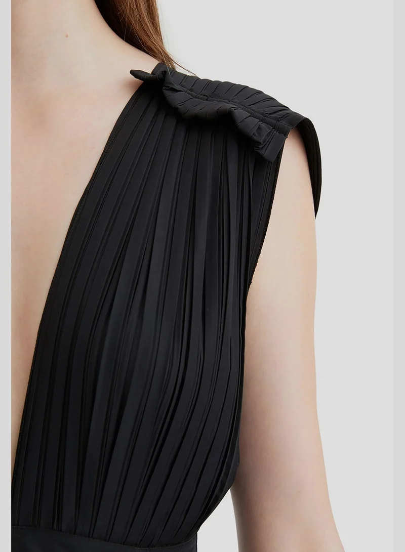 Nocturne Plunging Mini Dress