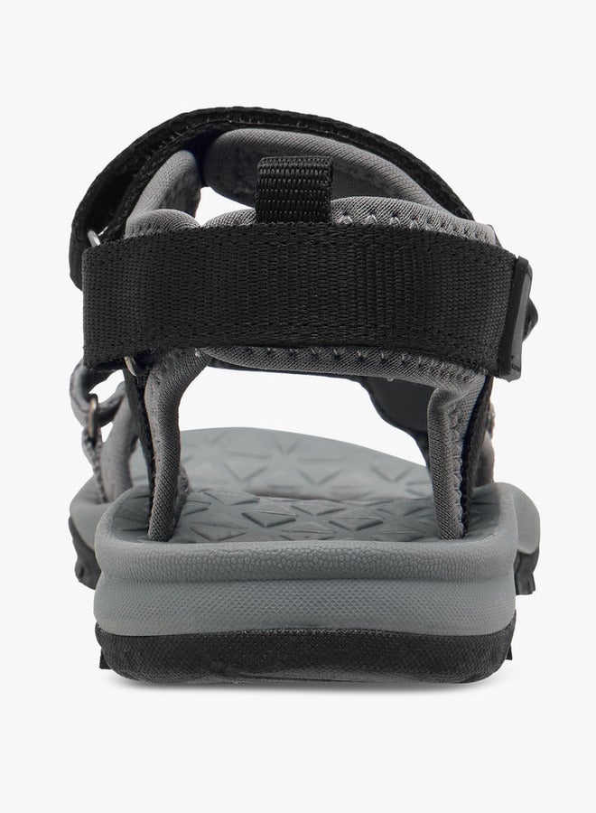 Mister Duchini Boys Solid Strap Sandals with Hook and Loop Closure - Image 4