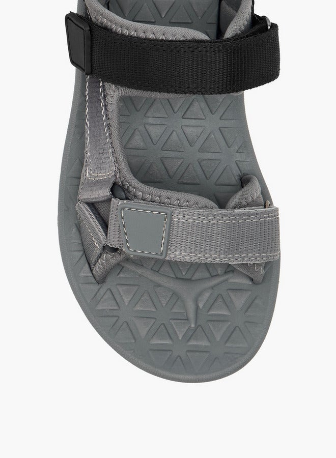 Mister Duchini Boys Solid Strap Sandals with Hook and Loop Closure - Image 3