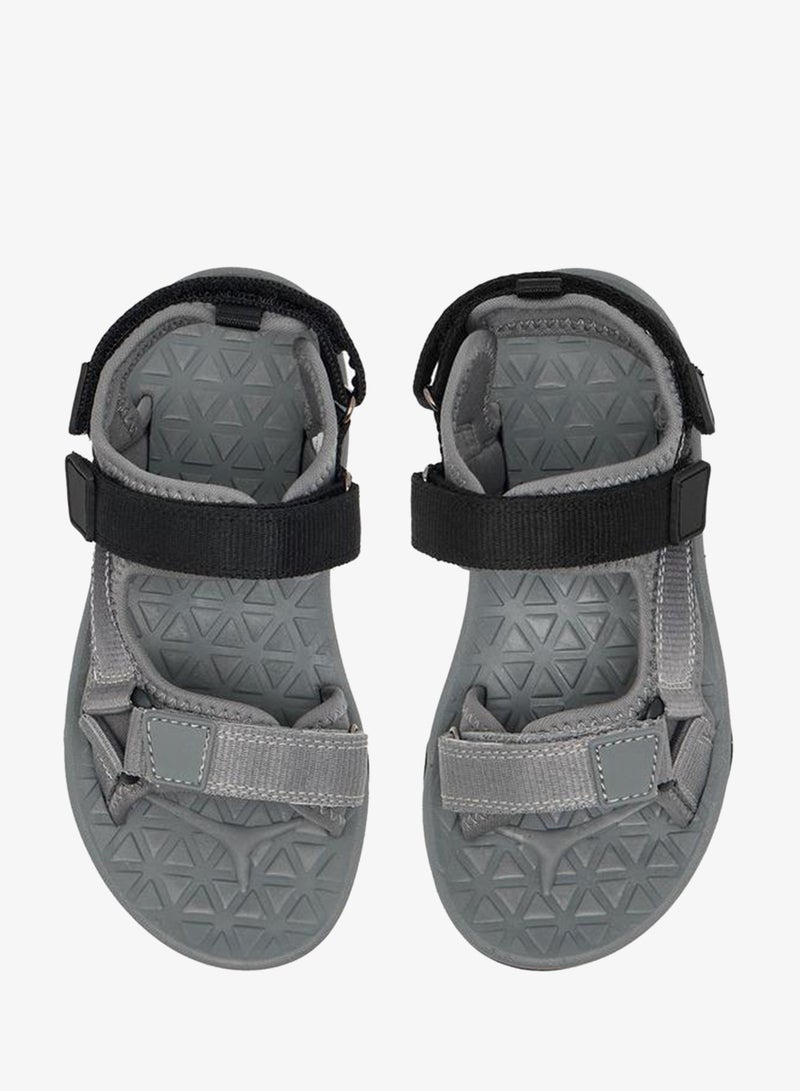Mister Duchini Solid Strap Sandals With Hook And Loop Closure - Image 1
