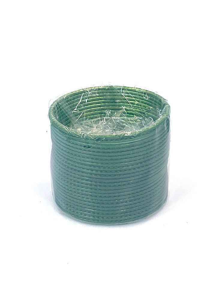 GOHONA Green  Colour Beautifully Designed Indian Bollywood Style Alloy Metal Plain Bangles for Kids Teenagers and Women - Image 2